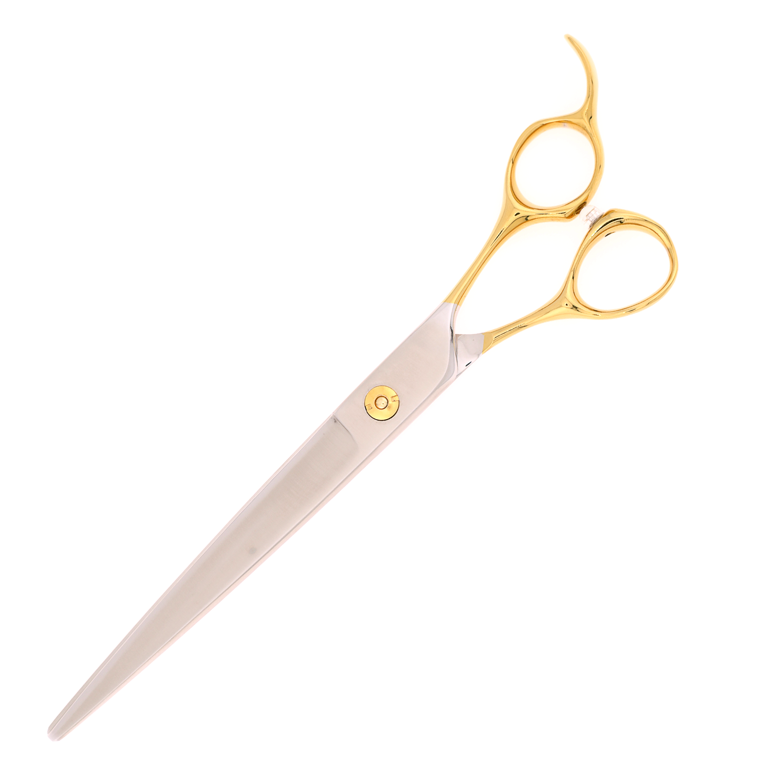 Titan Shears - Straight Golden Handle Ergonomic 440C Convex RH OFF 7.5" image 1